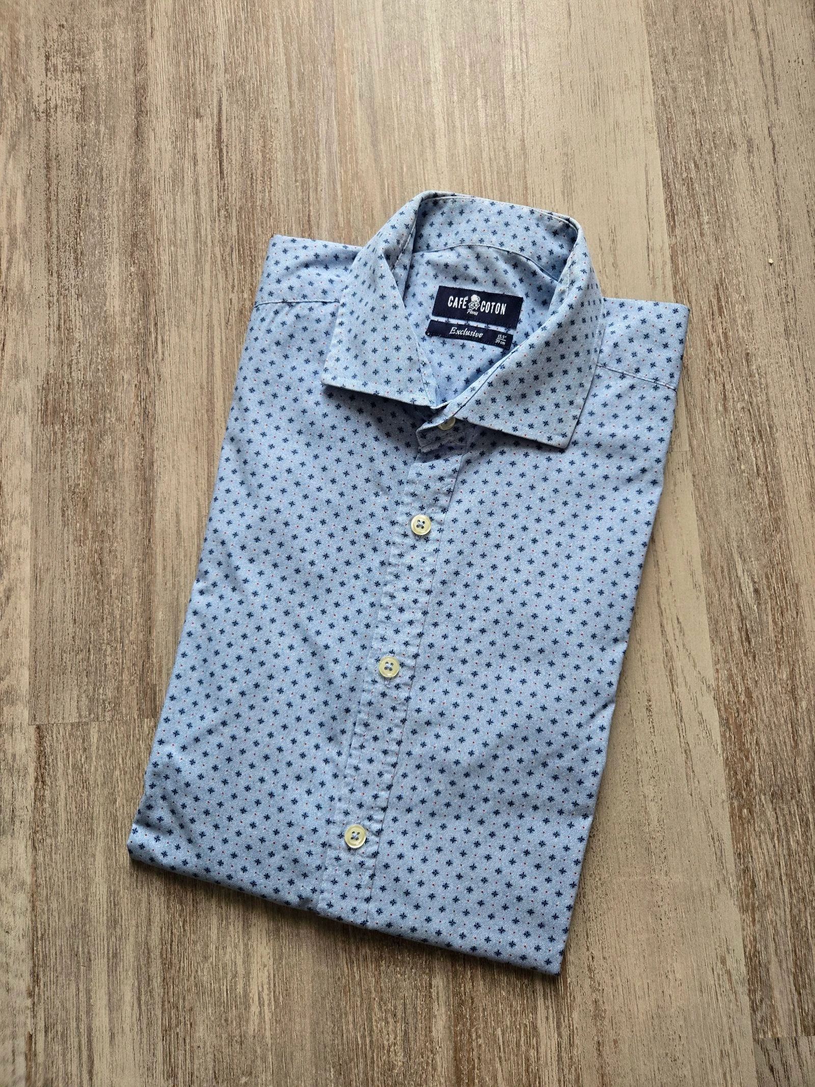 Chemise à motifs Café Coton taille M